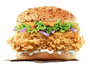 Chicken Zinger Burger - Tandoori