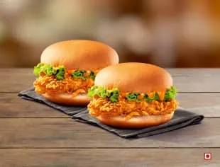 2 Classic Chicken Krisper Burgers